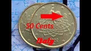 50 Eurocents Italy 2002 - RARE 1.136.418.000