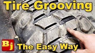 Easy Regrooving a Tire - Using a Tire Groover and other Tools