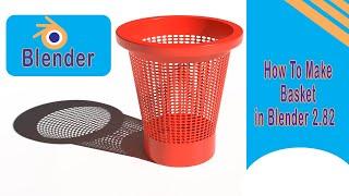 How To Make Basket In Blender 2.82 /  Basket Make  in blender