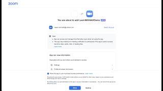 Zoom Integration OAuth App Part 1