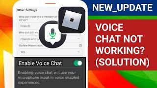 Roblox Voice Chat Not Working And Not Showing Up Problem Solved 