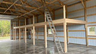 Building the Mezzanine Storage Loft in the New Shed - Part 1 of 2