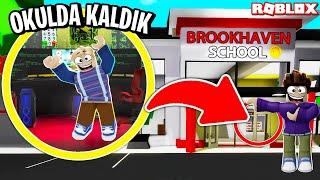 Gece Gizlice Okulda Kaldık !! - Roblox Brookhaven