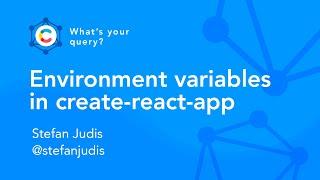 Environment variables in create-react-app