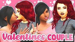 VALENTINES COUPLE OPPOSITES ATTRACT // THE SIMS 4 | CREATE A SIM - COLLAB W/ MaryMew