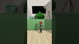 Spiderman turns off Hulk's tv    #funny#animation#shortsanimated