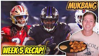 Fantasy Football ASMR | Week 5 Recap! - Chicken Nugget Mukbang