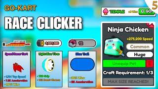 TEMPLE WORLD | SPEED RACER KART | NINJA CHICKEn - GO KART RACE CLICKER #5