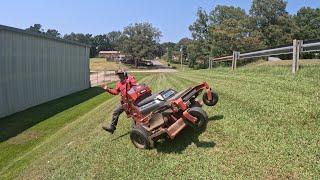 Did I Push the Toro Grandstand Revolution too far Mowing on this Super Steep Hillside?