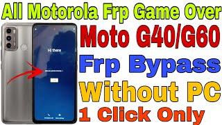 Motorola Fusion g40 / g60 Frp Bypass / Unlock Without PC 2022 || @RamuMobileSolution