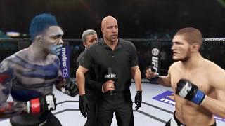 The Fish vs. Khabib (EA Sports UFC 2) - CPU vs. CPU - Crazy UFC 