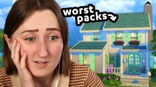 building a sims house with only packs i HATE