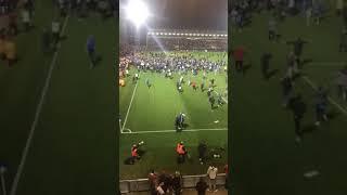 Scenes at Colchester United after they knock Spurs out of Carabao Cup!