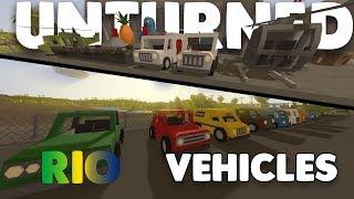 ALL NEW RIO VEHICLES AND IDS! (Unturned)