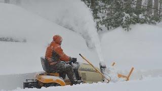 Cub Cadet Tractor-Mounted Snow Thrower During Snowzilla (2016)