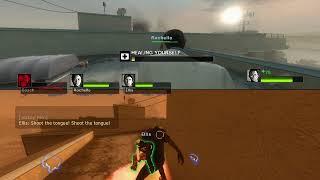 Left 4 dead 2 Versus mode split screen (I had to do this with two controllers)