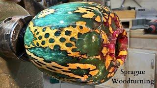 Woodturning - Cholla and Saguaro Cactus Hollow Form