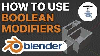 How to use boolean modifiers in Blender