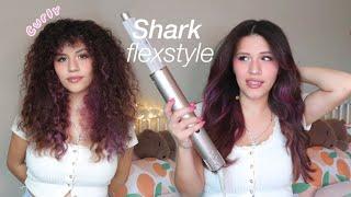 SHARK FLEXSTYLE ON CURLY HAIR - demo/unboxing!!