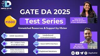 Big Announcement | GATE DA 2025 Test Series Release | 2 more surprises!