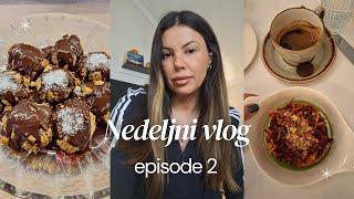 NEDELJNI VLOG 2. deo - ORGANIZACIJA I ČIŠĆENJE / KOLAČIĆI OD BADEMA / DRUŽENJE SA PRIJATELJICOM 