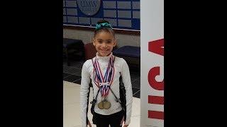 Charleigh Bullock/ Scored 38.95/ USAG Virginia Level 4 All Around State Champion