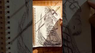 Akkai the Samurai - #fantasy #drawing #timelapse