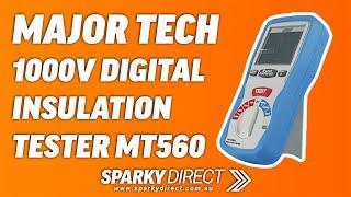 Major Tech MT560 | 1000V Digital Insulation Tester