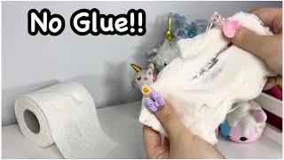 Toilet Paper Slime?? 🫧 How To Make No Glue Toliet Paper Slime!!