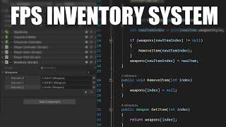 First Person Shooter Inventory System - FPS Game With Unity & Blender