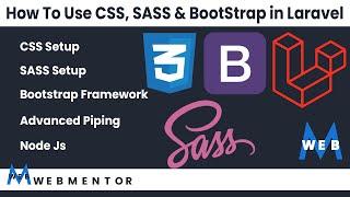 Using CSS, SASS, Bootstrap In Laravel | Styling In Laravel |  Urdu & Hindi