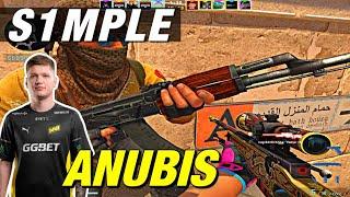 s1mple ANUBIS faceit game!  CSGO s1mple POV!