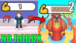 NOOB to PRO with *NO ROBUX* (f2p) in Roblox Arm Wrestling Simulator - PART 2