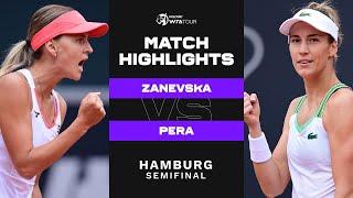 Maryna Zanevska vs. Bernarda Pera | 2022 Hamburg Semifinal | WTA Match Highlights