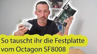 So tauscht ihr die Festplatte vom Octagon SF8008