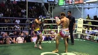 Cabron Palacios (Sinbi Muay Thai) Fighting at Bangla Boxing Stadium
