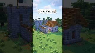 Minecraft Small Castle Tutorial #shorts #minecraft #tutorial #foryou #fyp #castle