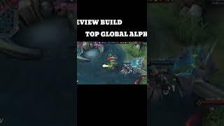 REVIEW BUILD TOP GLOBAL ALPHA #shorts #mobilelegends  #mlbb