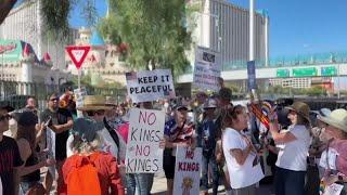 Thousands gather to protest in Las Vegas as part of nationwide "No Kings" rally