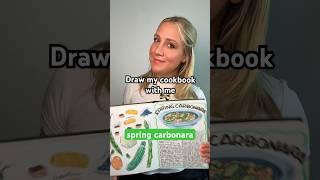 Carbonara With A Spring Twist: Illustrated Recipe #carbonara #recipe #illustration #art #craftideas