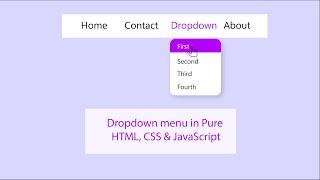 Building a Dynamic Dropdown Menu with HTML, CSS, and JavaScript | Web Development Tutorial