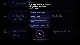 What is the purpose of the SSIS Balanced Data Distributor transformation