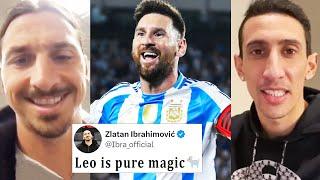 Famous Reaction On Messi's incredible Hat-trick & Two assists | Argentina vs Bolivia 6-0 Reaction