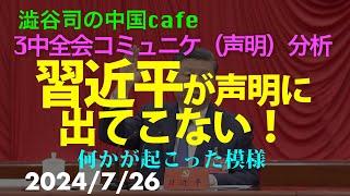 習近平が３中全会声明に出てこない！　　　#習近平　#脳梗塞