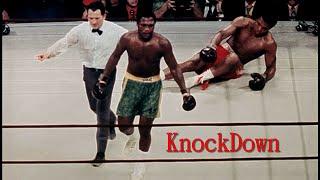 Muhammad Ali Knocked Down by Joe Frazier HD Slow Motion