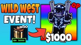 *NEW* Wild West Event Gave Me FREE UPGRADES in Five Nights TD | FNTD