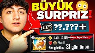 BÜYÜK SÜRPRİZ! 31 GÜNDÜR GİRMEDİĞİM HESABA YÜKLÜ MİKTARDA UC GELDİ! (HEPSİNİ HARCADIM) | PUBG Mobile