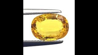 3.45 Ct 4 Ratti Certified Mined Natural Yellow Sapphire Excellent Quality