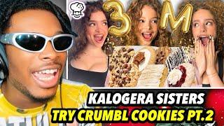 KALOGERAS SISTERS TRY CRUMBL COOKIES PT 2!