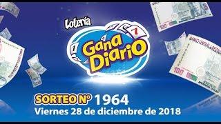 Sorteos Gana Diario - Viernes 28 de diciembre de 2018